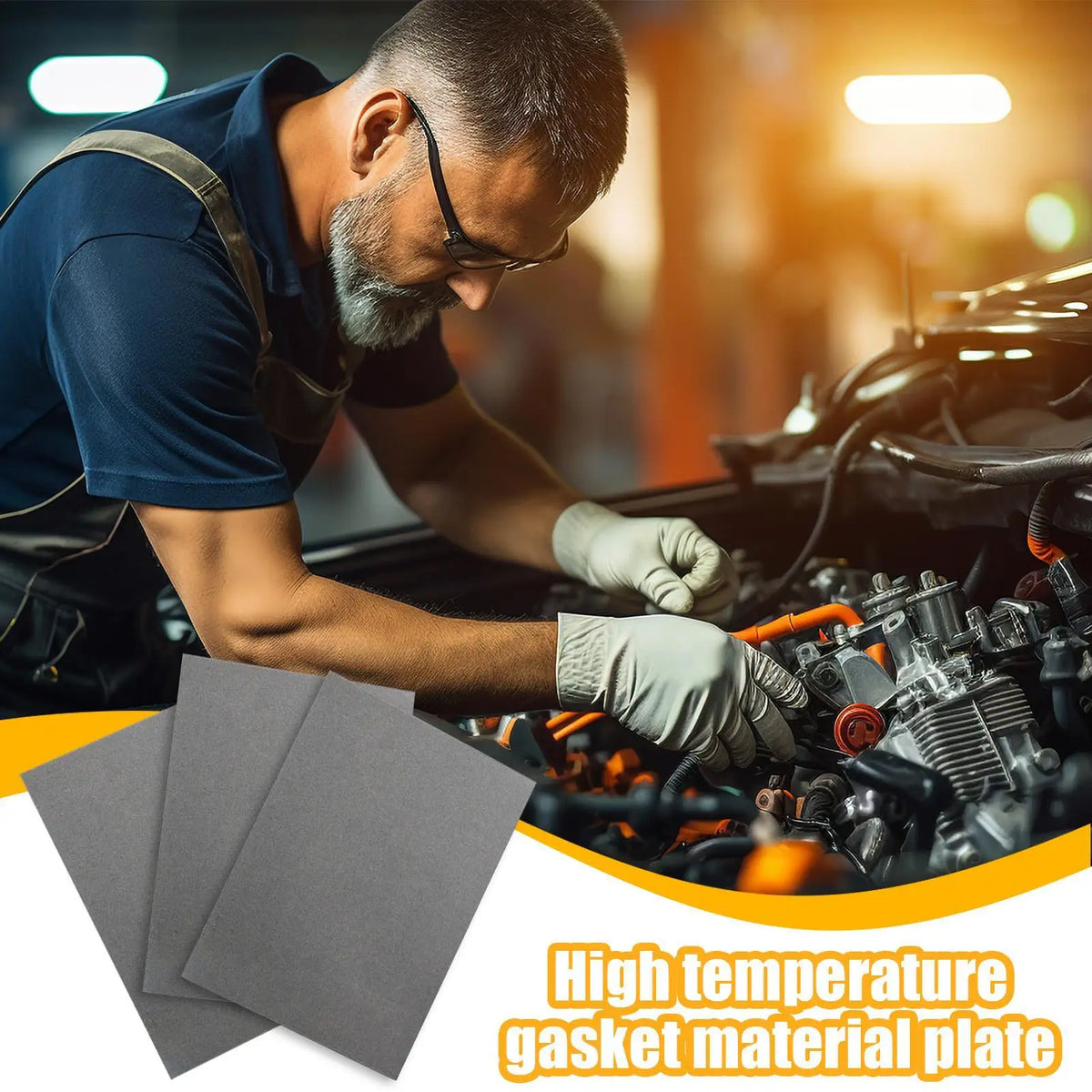 3-Pack Cuttable Rubber Gasket Sheet – Automotive Exhaust & Engine Automotive Gasket Sheet Qme