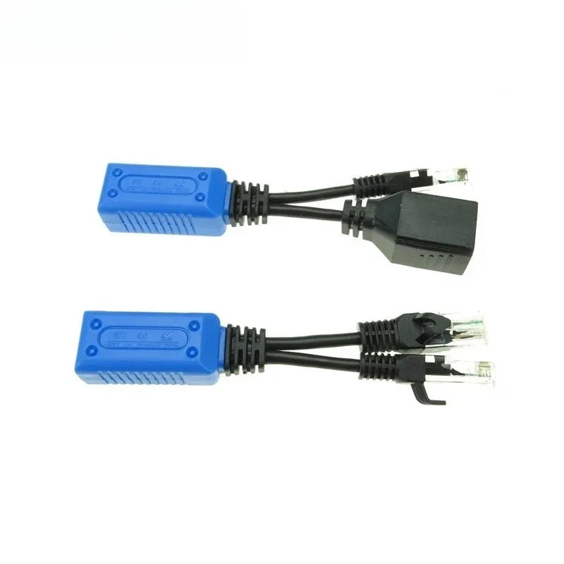 RJ45 Passive POE Splitter Combiner uPOE Adapter Connectors 2-Pair POE Network Adapter Qme 2pair