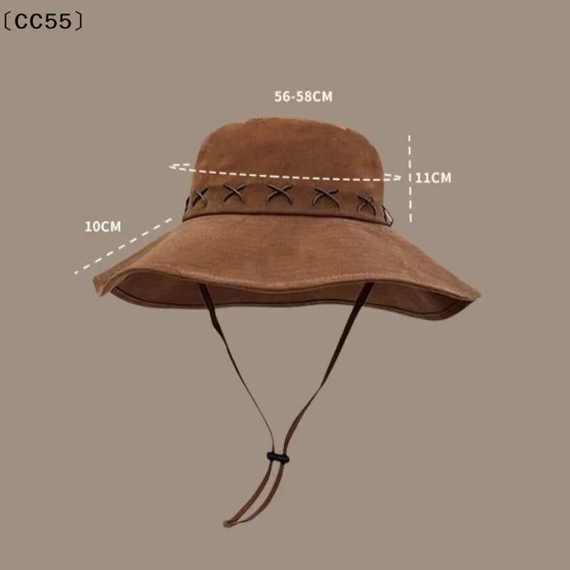 Wide Brim Western Cowboy Hat – Outdoor Sun Hat Women Men Wide Brim Hat Qst
