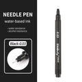 Micro-Pen Fineliner Pens Pigment Liner Archival Ink Set Fineliner Pen Set Qme 0.03-Black