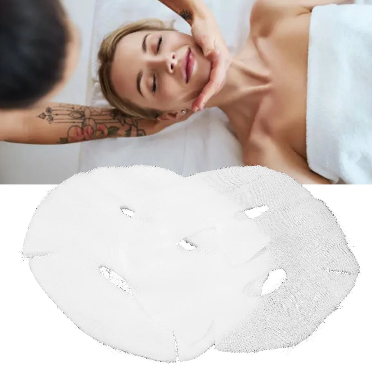 Disposable Gauze Facial Mask Sheets – DIY Precut Skincare Facial Mask Sheets Qme