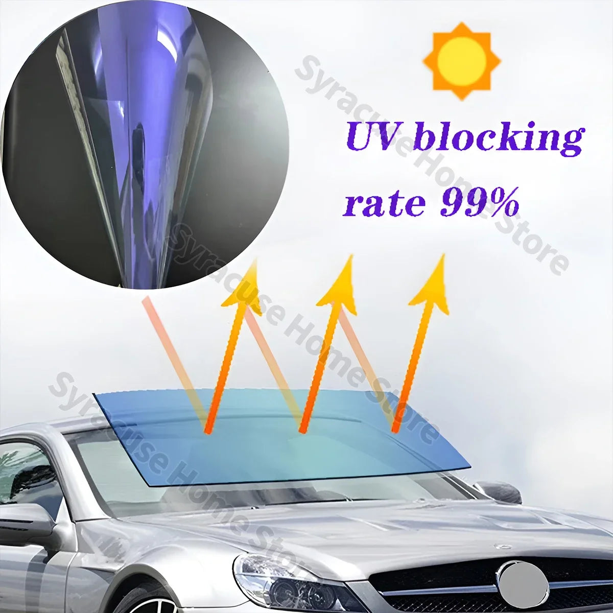 Purple Chameleon Car Window Tint Film – UV & Heat Insulation Car Window Tint Film Qme