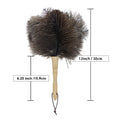 Natural Ostrich Feather Duster with Handle – Fluffy & Reusable Feather Duster Qme 1Pc