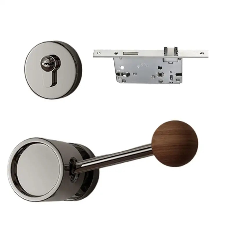 Interior Door Lock Bar – Modern Rocker Knob Mute Security Interior Door Lock Qme