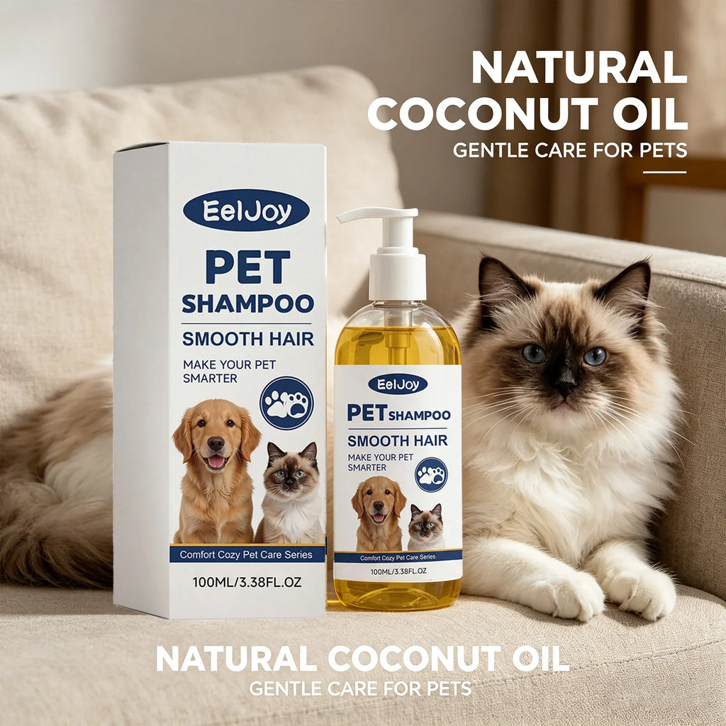 Coconut Oil Pet Shampoo – Odor Control & Coat Smoothing Pet Grooming Shampoo Qme