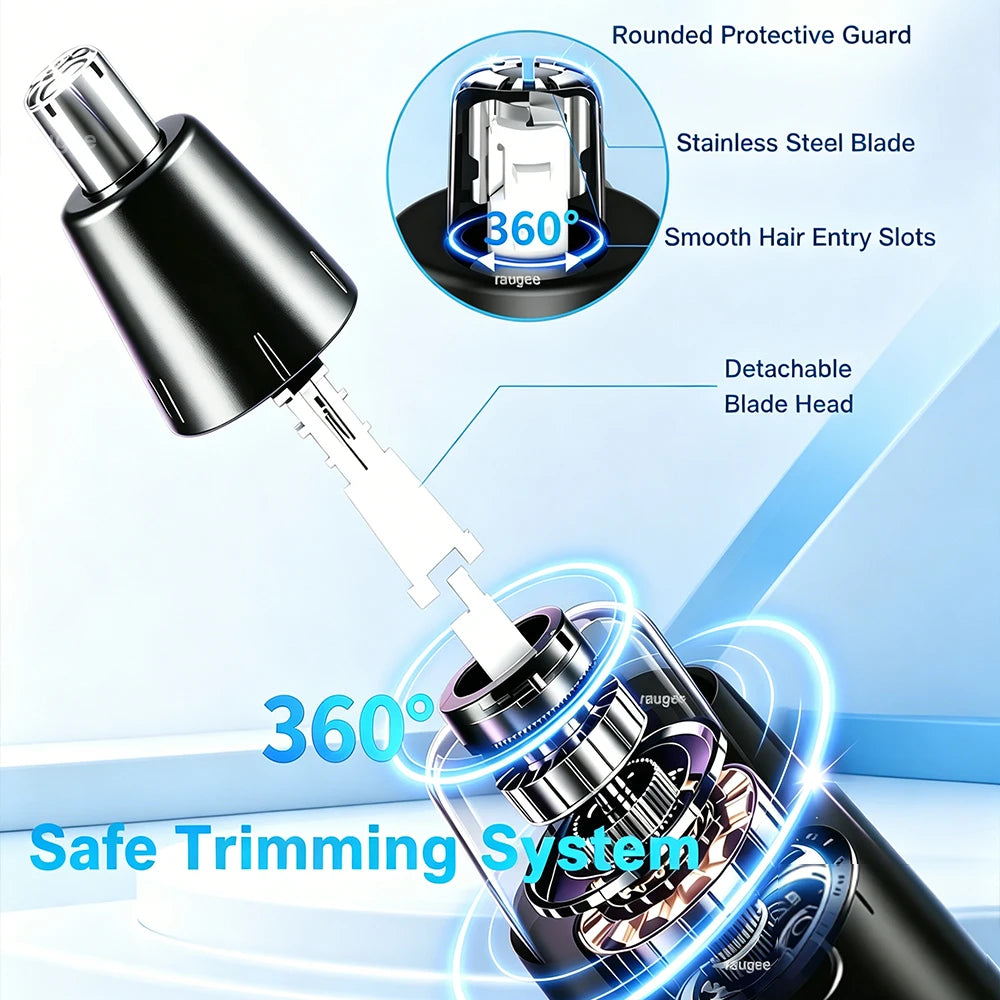 Peicon Mini Rechargeable Nose & Ear Hair Trimmer for Men Nose Hair Trimmer Qst