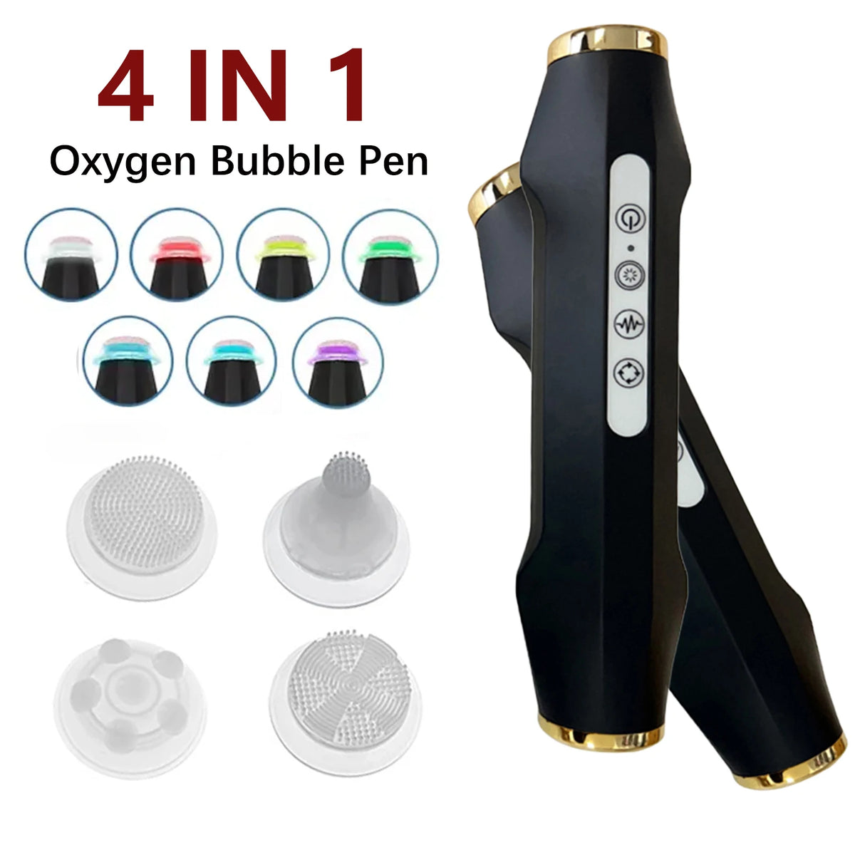 CO2 Oxygen Bubble Facial Pen – LED Spa Skin Cleansing Device Facial Beauty Device Qst