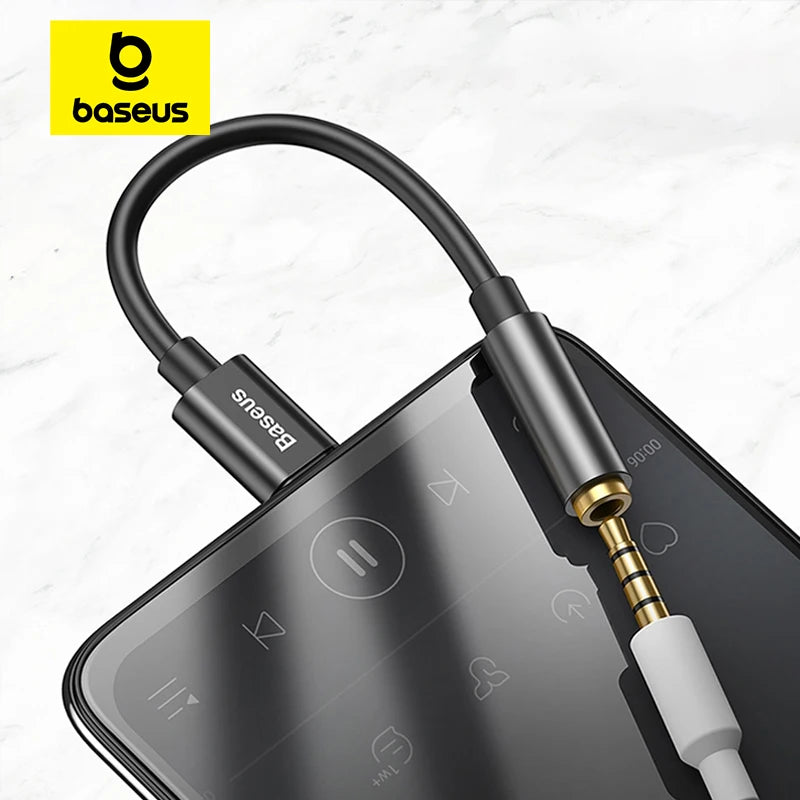 Baseus USB-C to 3.5mm Headphone AUX Adapter – Model L54 Audio Adapter Cable Qst