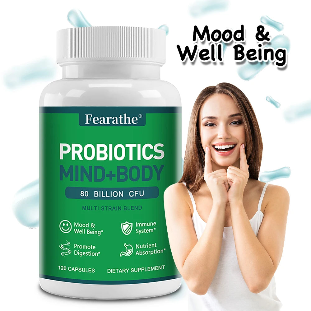 Prebiotics Probiotics & Digestive Enzymes Capsules | Gut Health Probiotic Supplement Qst