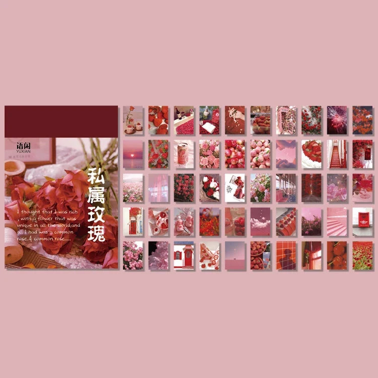 Washi Paper Sticker Book – 50 Sheets & 50 Aesthetic Patterns Washi Sticker Book Qme 22