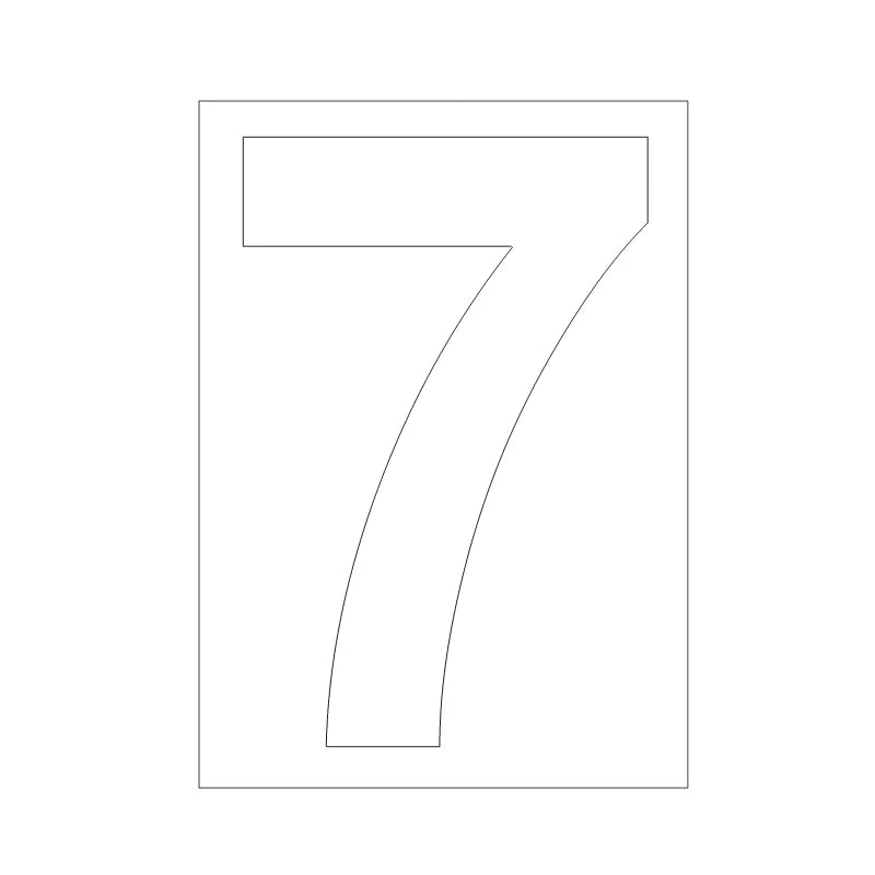 Weatherproof Self-Adhesive Wheelie Bin Number Stickers | PVC Bin Number Stickers Qme A7