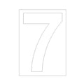 Weatherproof Self-Adhesive Wheelie Bin Number Stickers | PVC Bin Number Stickers Qme A7