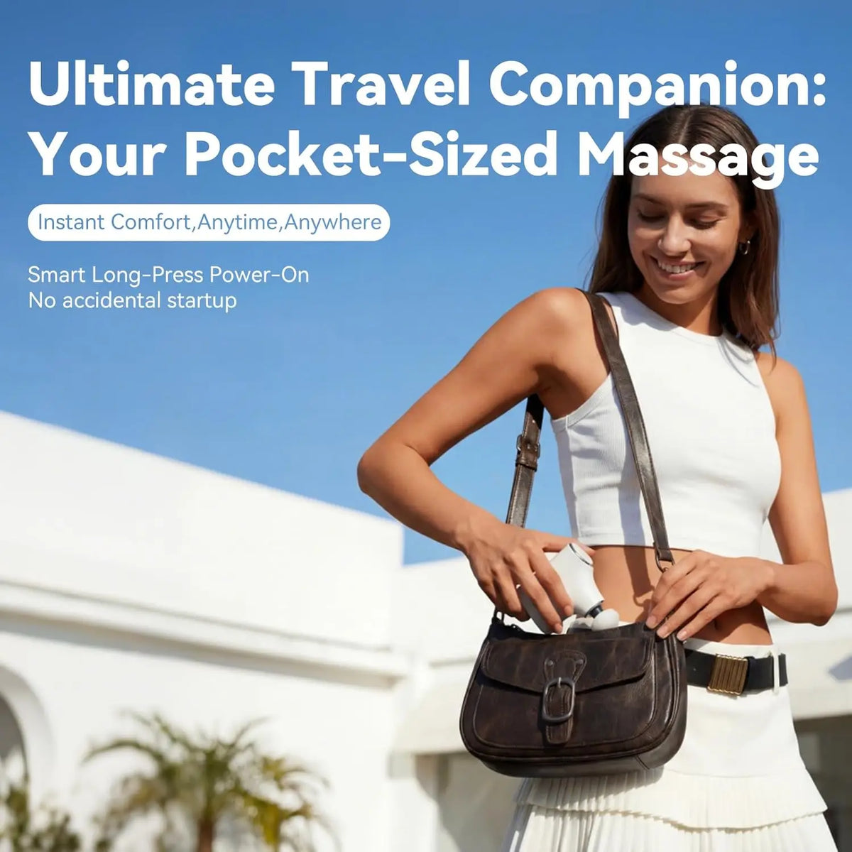 VIMYSHOW 3-in-1 Mini Massage Gun – Portable Percussion Massager Mini Massage Gun Qst