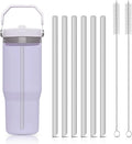 Reusable Straws & Cleaning Brush for Stanley IceFlow 30oz Reusable Straws Set Qme 6pcs