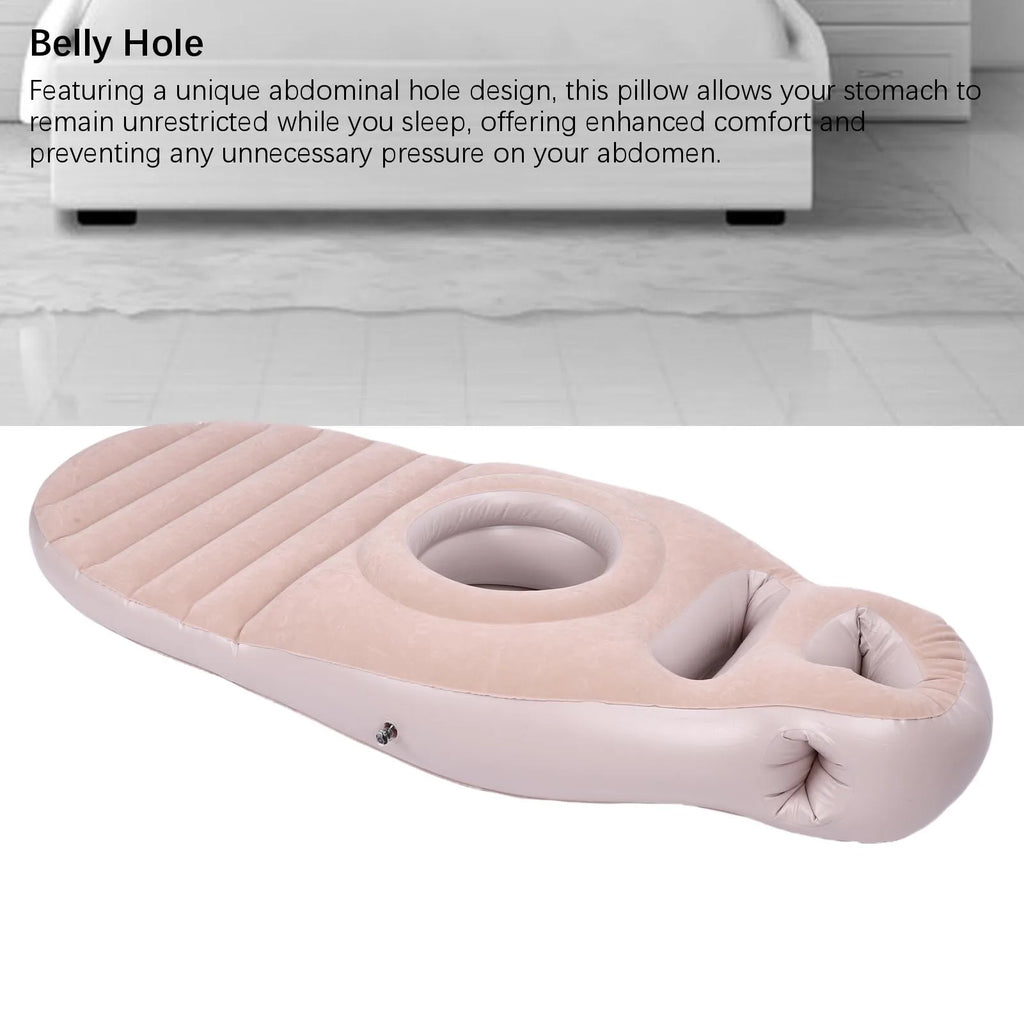 Inflatable Full Body Pillow with Belly Hole | PVC Pool Float Inflatable Pool Float Qst