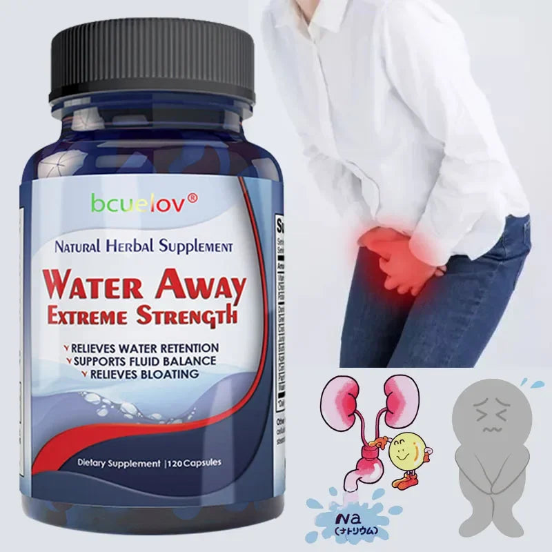 Bcuelov Natural Diuretic Capsules – Body Cleanse & Kidney Herbal Supplement Qst