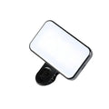 Mini Rechargeable Clip-On LED Selfie Fill Light – 3 Modes LED Selfie Fill Light Qme black
