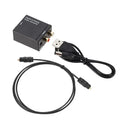 Digital to Analog Audio Converter – Coaxial & Optical Fiber Audio Converter DAC Qme Host USB powered