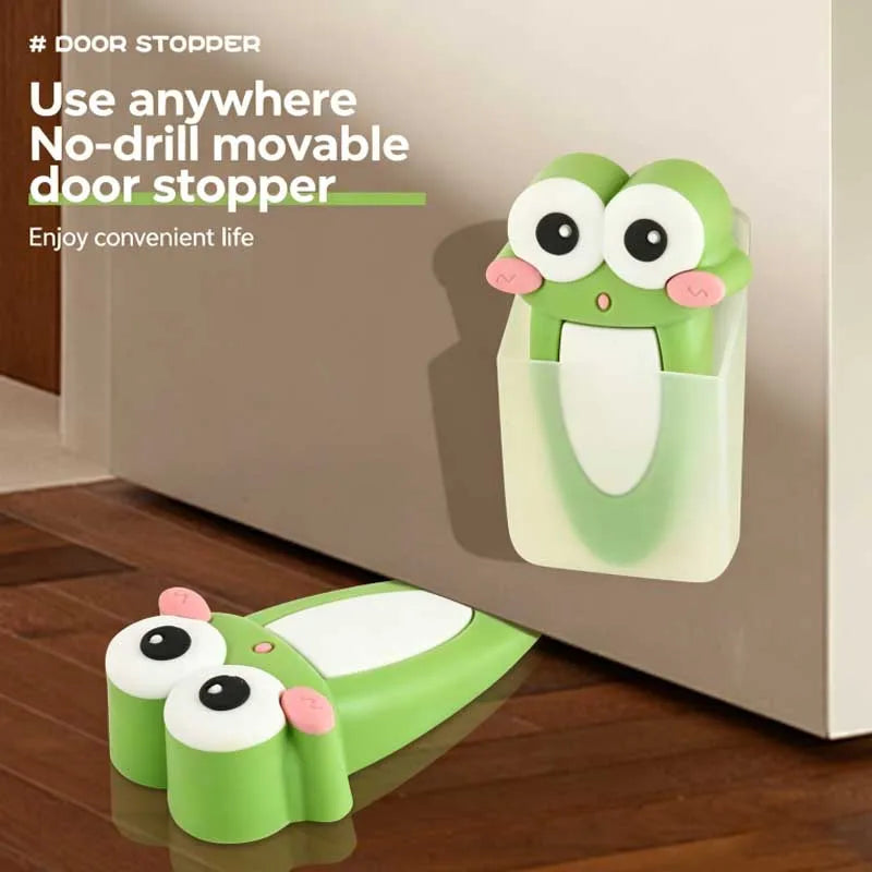 Cute Frog Door Stopper & Storage Box – No-Drill Decor Decorative Door Stopper Qme