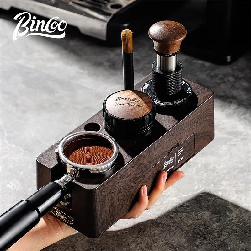 Bincoo 58mm 7-in-1 Espresso Tamper Station Barista Kit Espresso Tamper Set Qst