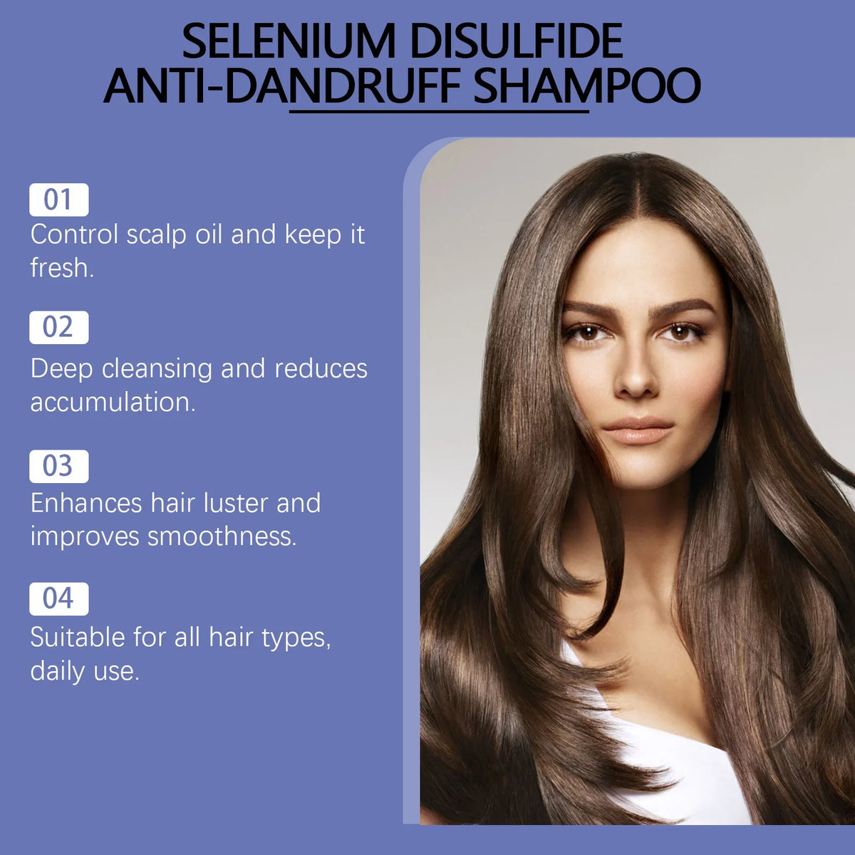 Selenium Disulfide Anti-Dandruff Shampoo | Deep Cleansing Anti-Dandruff Shampoo Qme