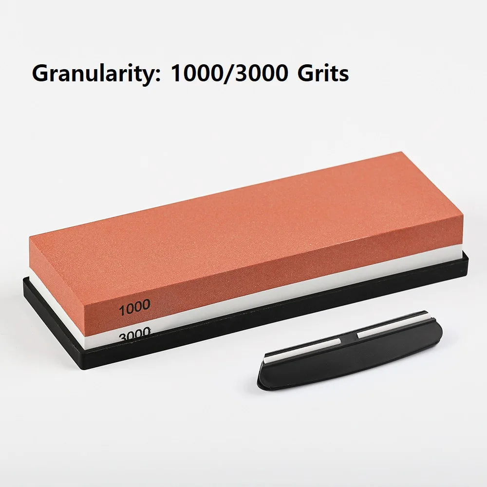 TURWHO Double-Sided Whetstone Set – Grit 240–10000 Whetstone Sharpener Qst 1000 3000 with angle L