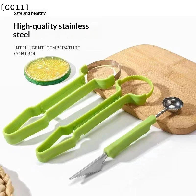 4-in-1 Fruit Knife Baller Scooper & Meat Extractor Tool Fruit Prep Tool Qme