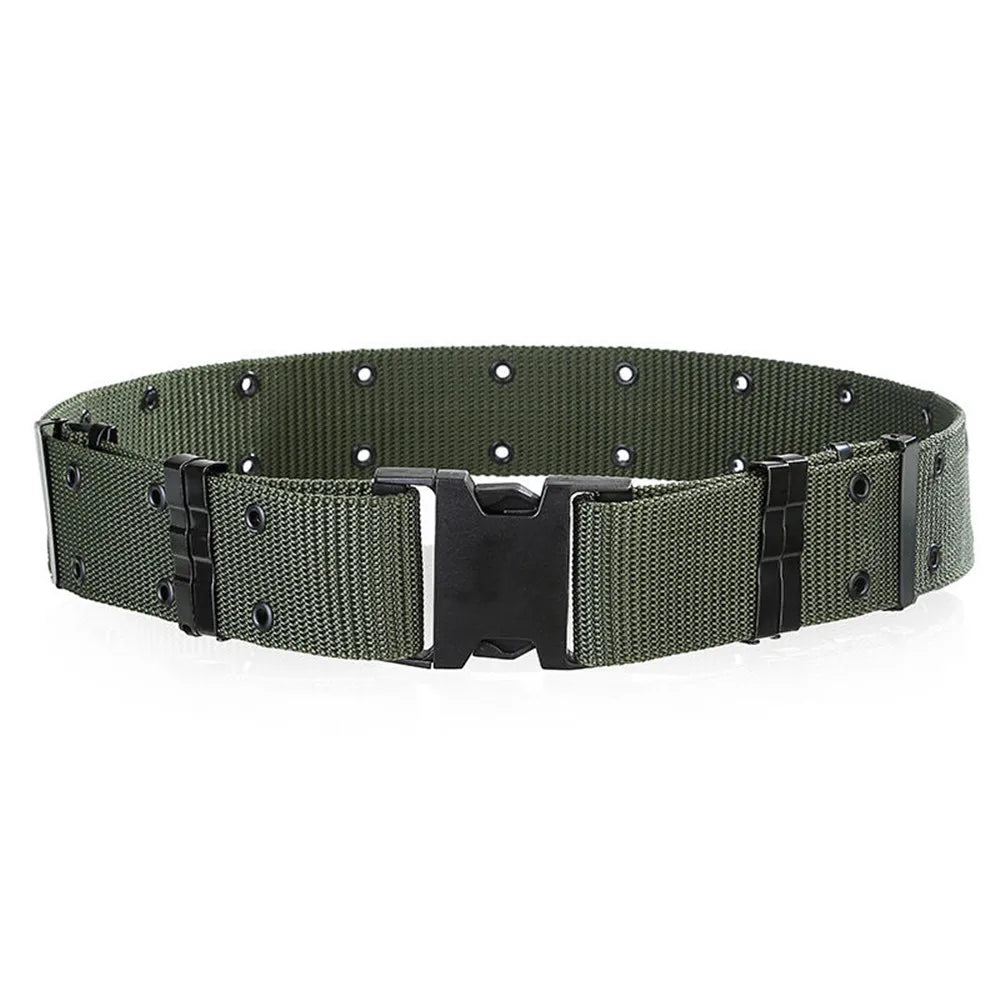 Tactical Military Wide Nylon Belt – Quick Release Buckle Tactical Nylon Belt Qme Army Green
