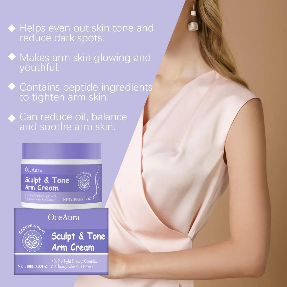 Sculpt & Tone Arm Firming Cream – Lifting & Smoothing Body Cream Arm Firming Cream Qme