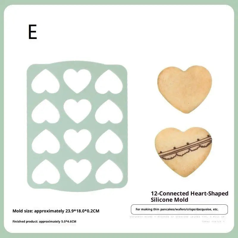 Silicone Dacquoise & Cookie Mold – Japanese Cake Decorating Silicone Baking Mold Qst E