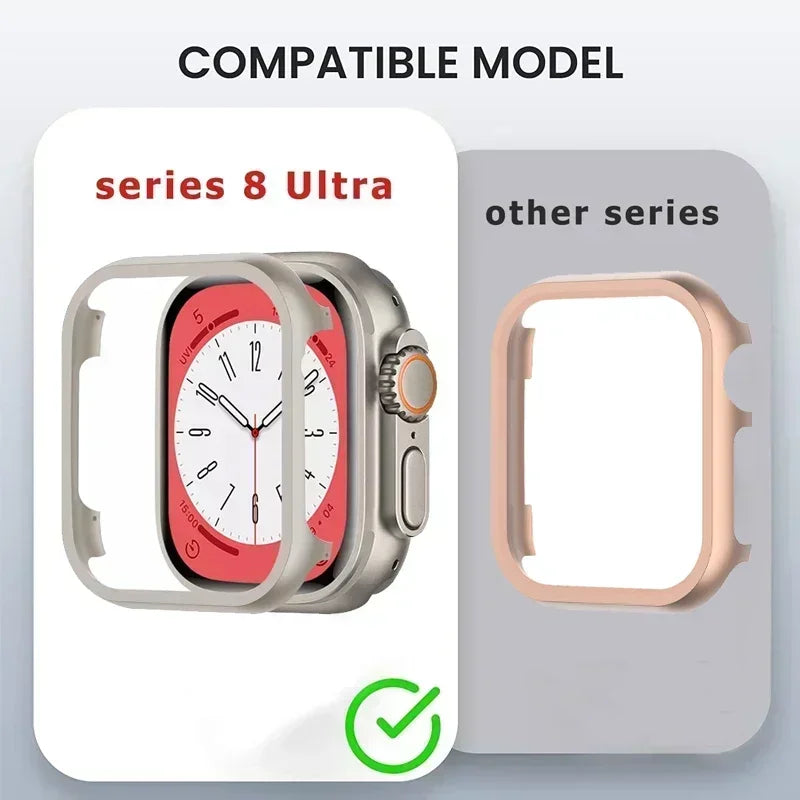 Apple Watch Metal Bumper Case – Aluminum Protective Frame Smartwatch Bumper Case Qme
