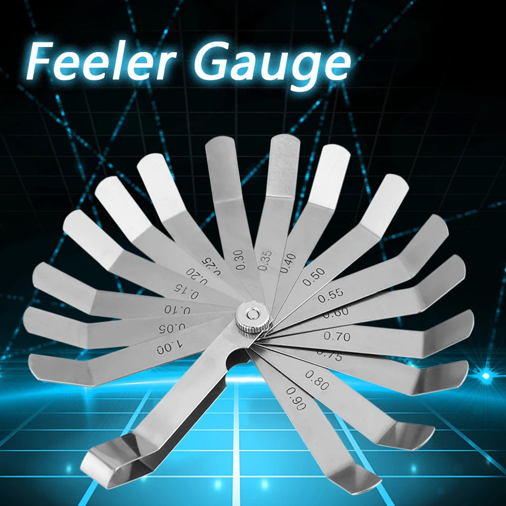 Curved Feeler Gauge 0.05–1.00mm Stainless Steel Welding Tool Feeler Gauge Qst