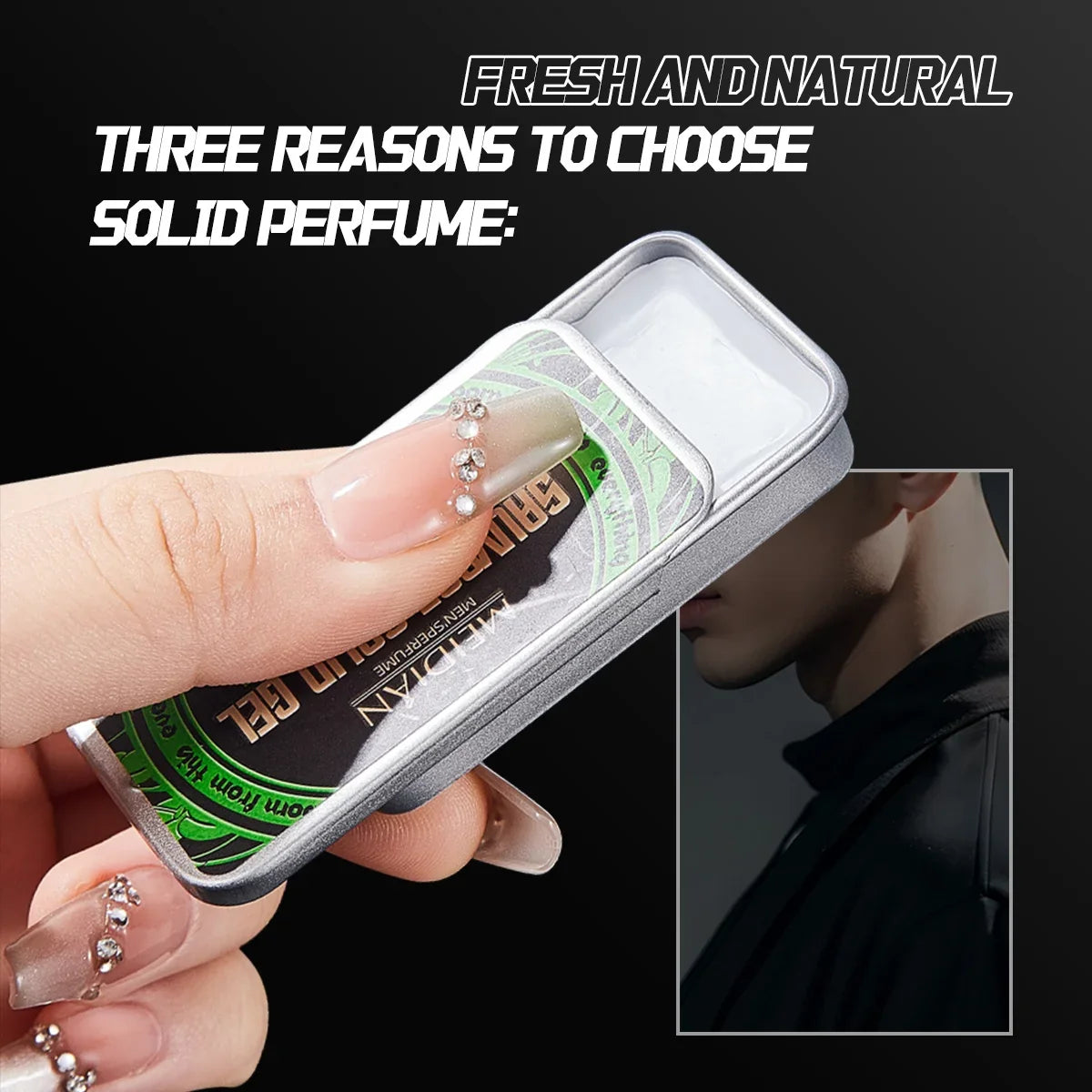 Solid Perfume for Men & Women – Fresh Portable Fragrance Solid Perfume Qme