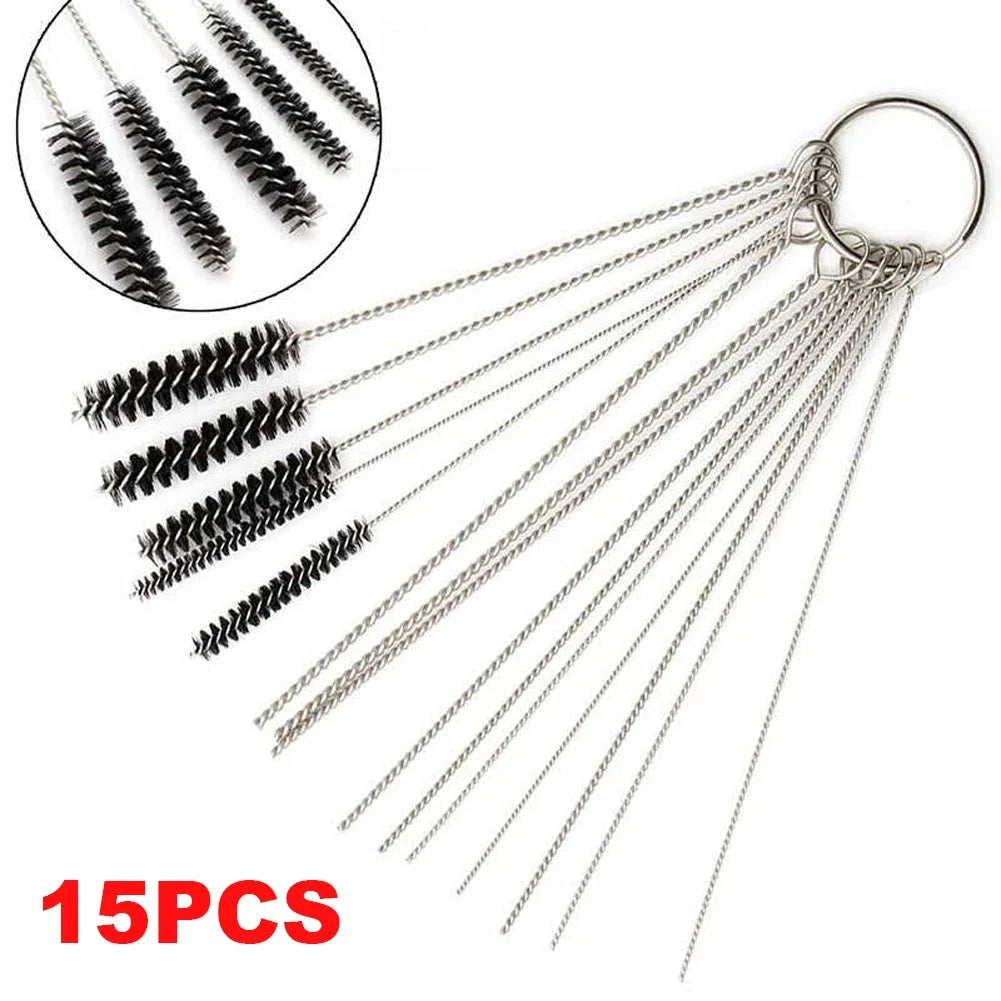 Carburetor Jet Cleaner Kit – 10 Needles & 5 Brushes | Motorcycle ATV Carburetor Cleaning Kit Qme