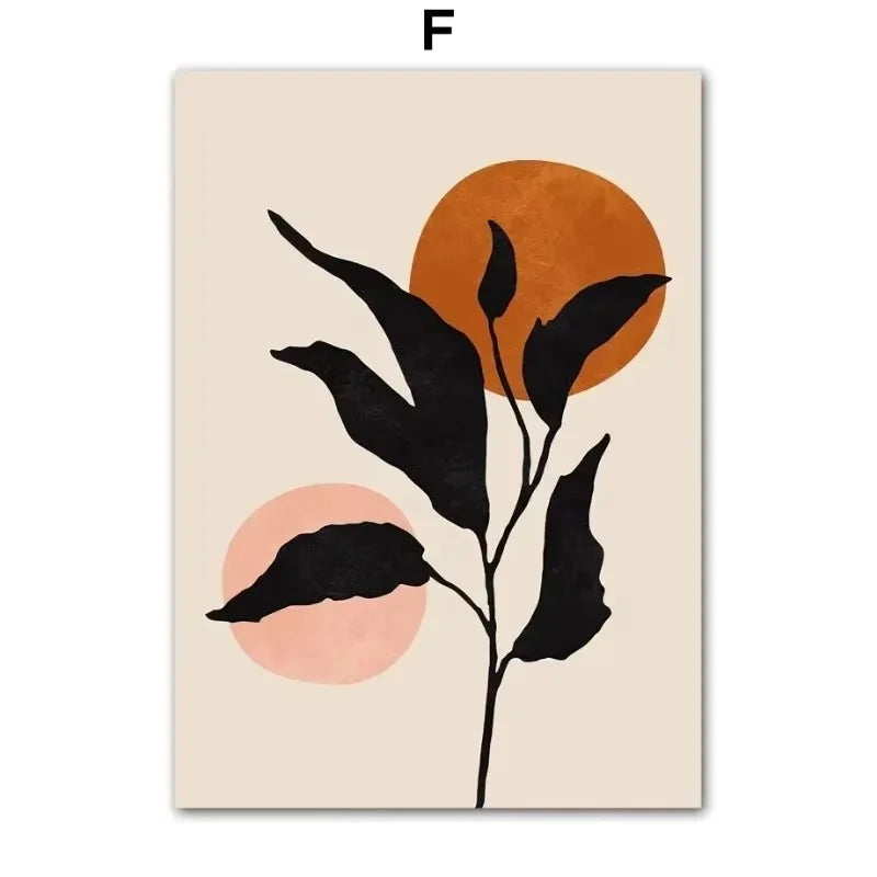Peeping Black Cat Canvas Wall Art – Funny Minimalist Poster