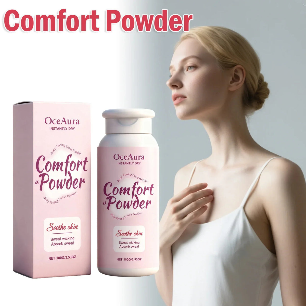 Talc-Free Body Powder – Sweat Wicking, Odor Resistant & Anti-Chafe Body Powder Qme Default Title