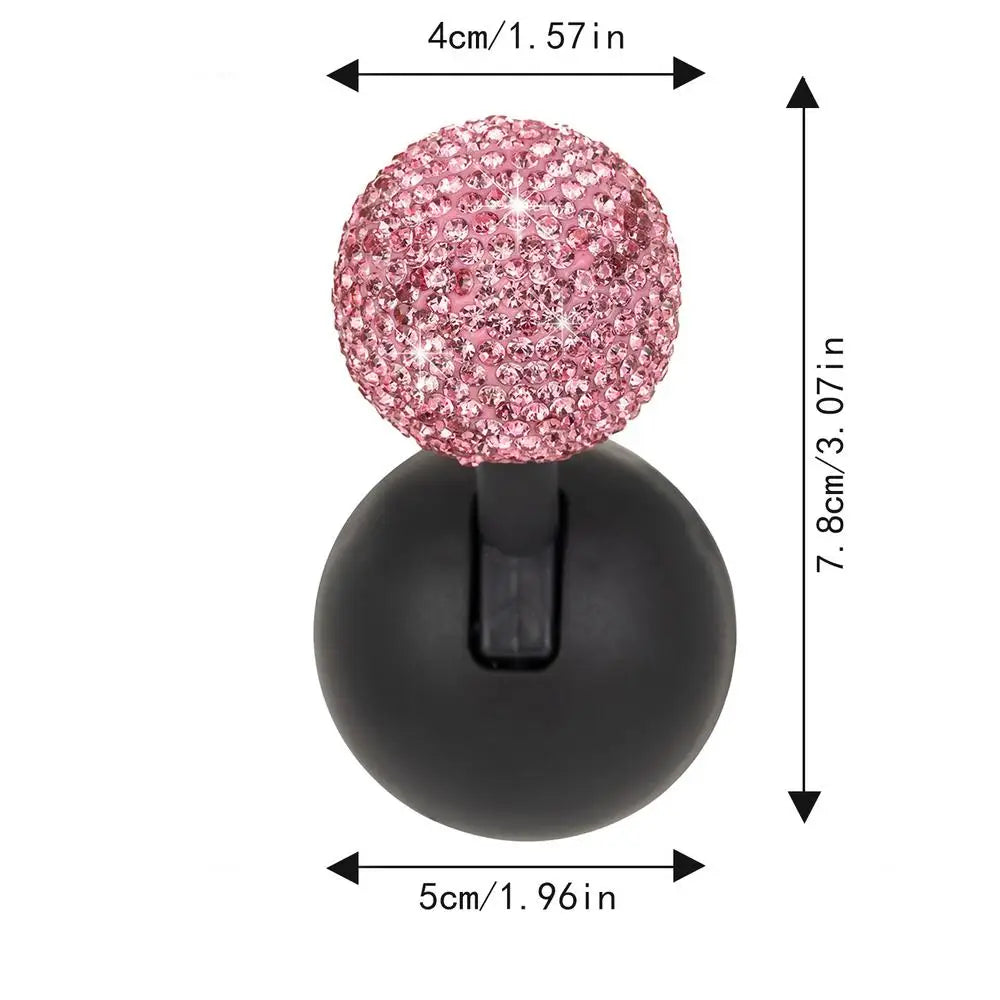 Rhinestone Push To Start Button Rocker | Car Interior Decor Car Interior Accessory Qst Pink