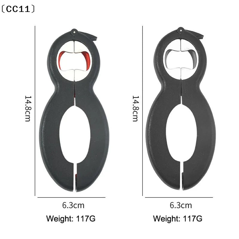 Multifunctional Can & Bottle Opener – Anti-Slip Jar Gripper Can & Bottle Opener Qme