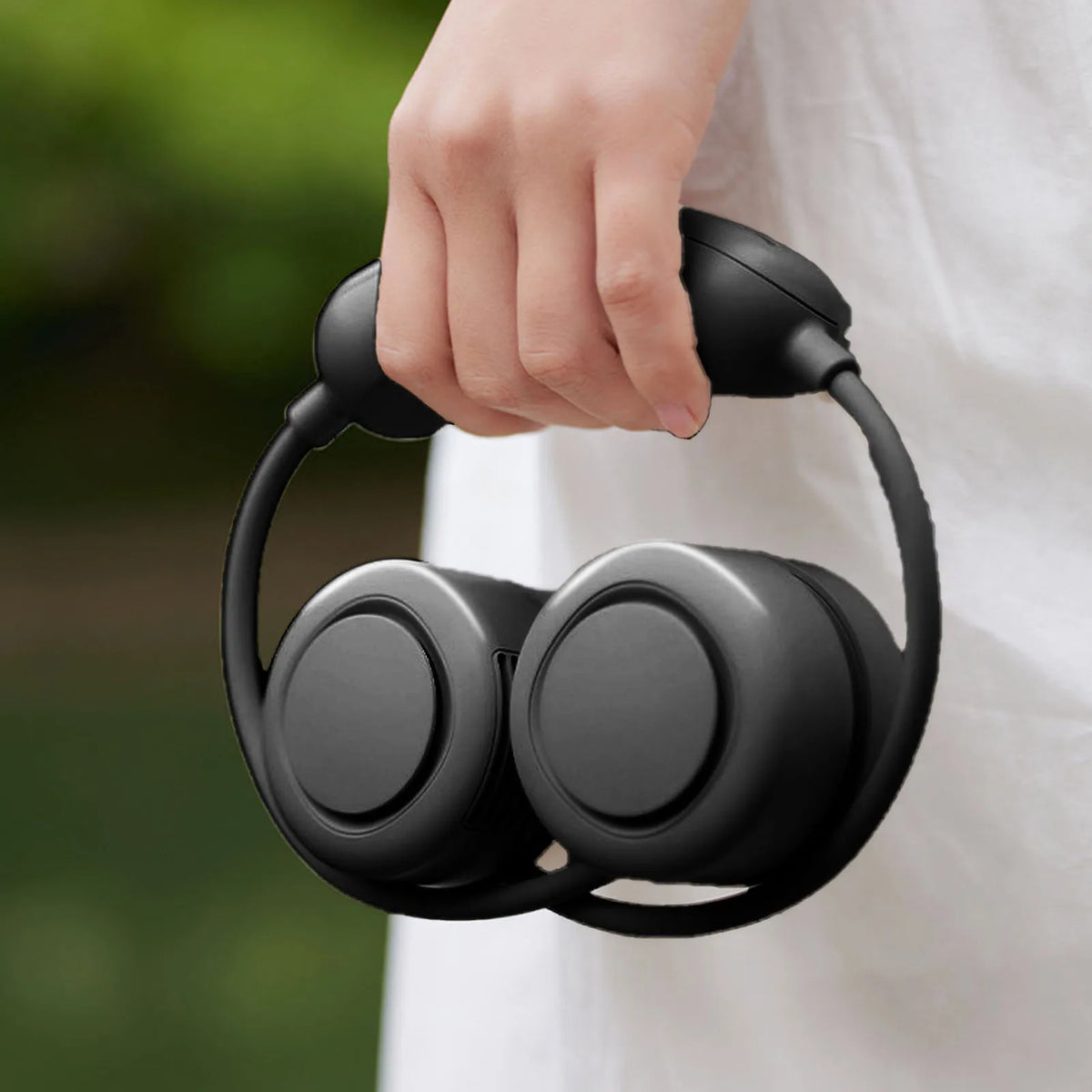 Portable Neck Fan 3-Speed Rechargeable Wearable Cooling Fan Wearable Neck Fan Qst