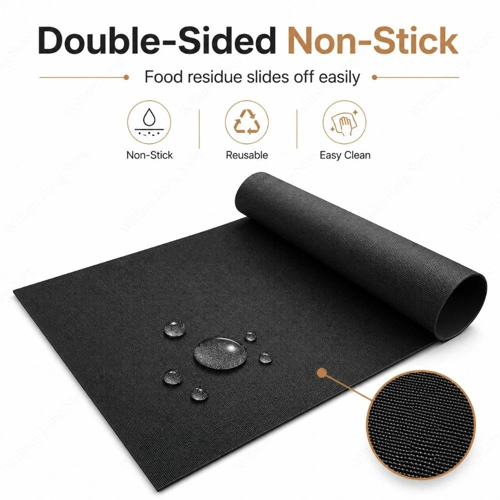 Reusable Non-Stick Oven Liner | Heat Resistant Baking Mat Reusable Oven Liner Qme