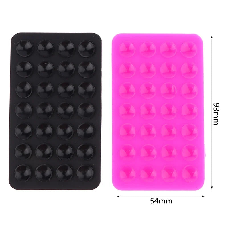 Double-Sided Silicone Suction Pad Phone Fixture – 28 Suckers Phone Suction Mount Qme