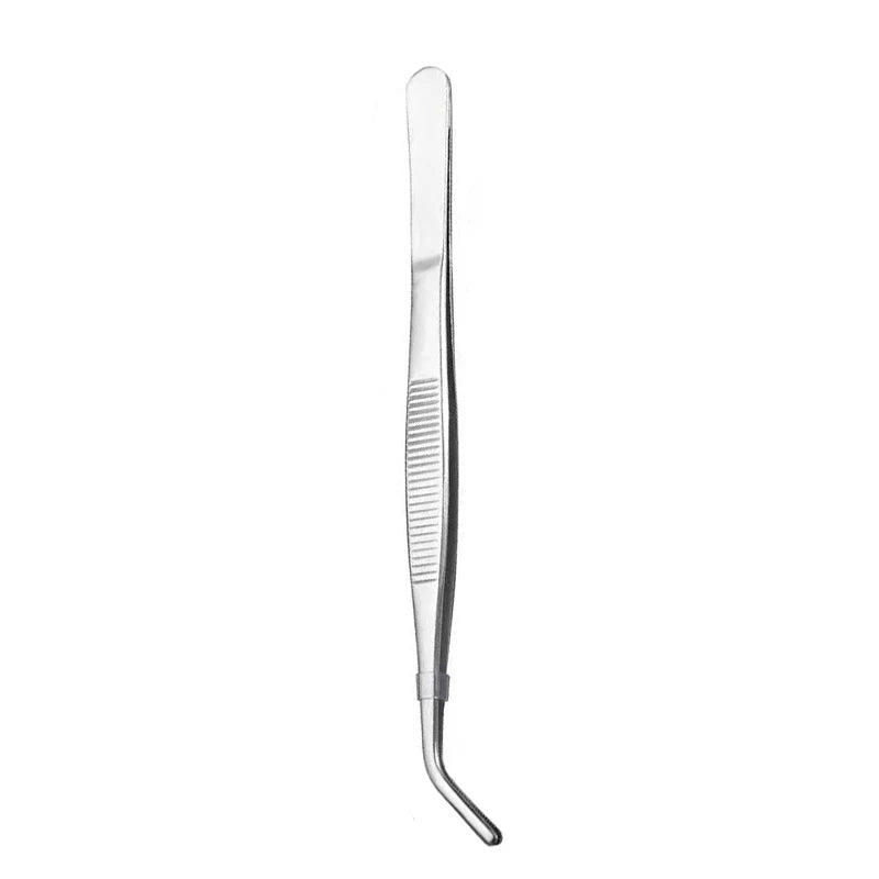 Stainless Steel Elbow Tweezers Aquarium Clip – Long Forceps Aquarium Tweezers Qme 30cm Bent