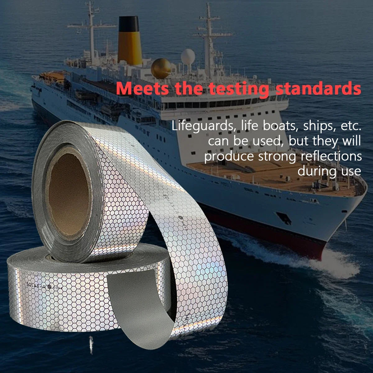 SOLAS Grade Reflective Tape for Ships & Marine Safety Marine Reflective Tape Qme
