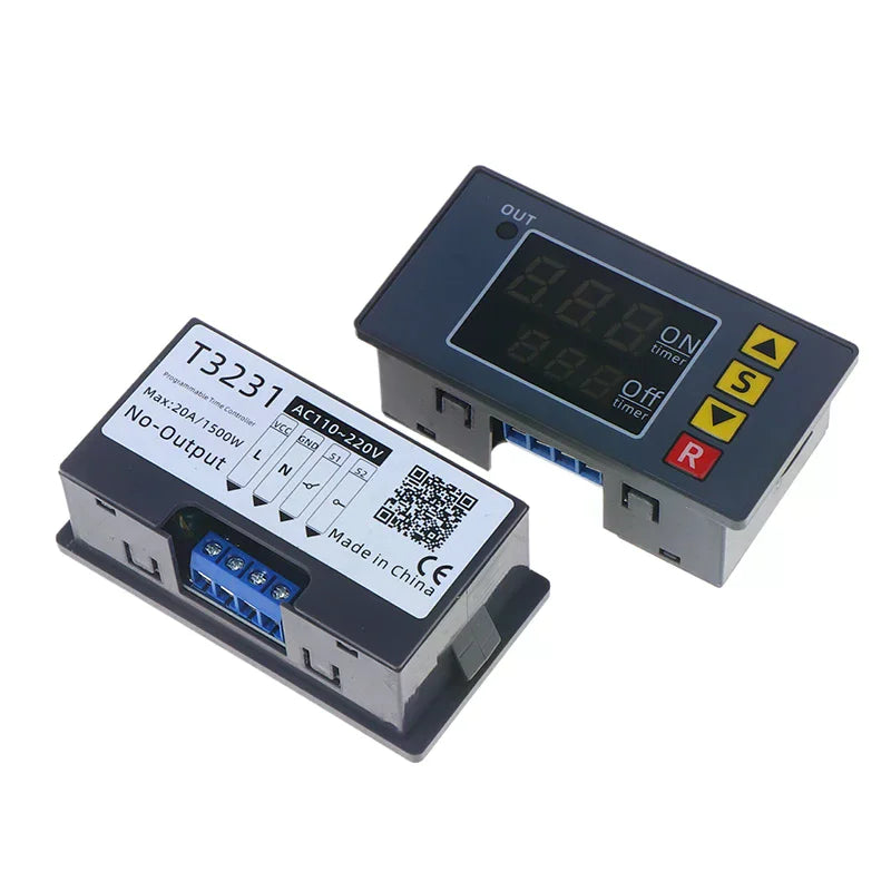 T3231 Cyclic Timing Delay Relay DC 12V 24V AC 110-220V Module Timing Relay Module Qme