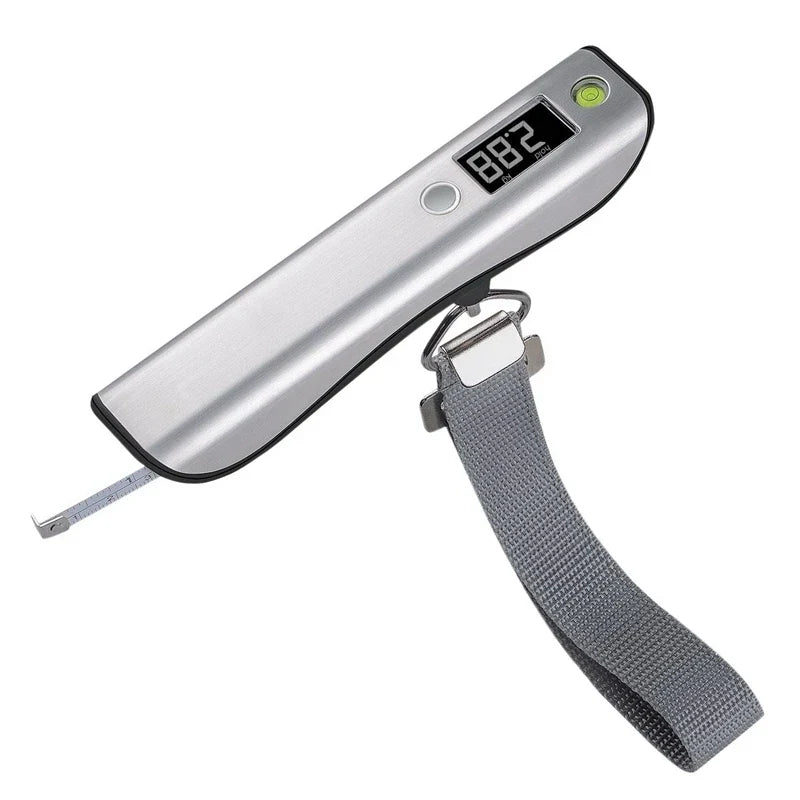 Portable Digital Luggage Scale LED Display 110lb Travel Digital Luggage Scale Qme Silver Black
