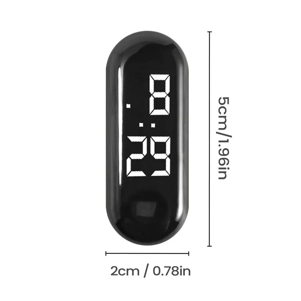 Mini Waterproof LED Digital Car Dashboard Clock – Adhesive Digital Car Clock Qme L