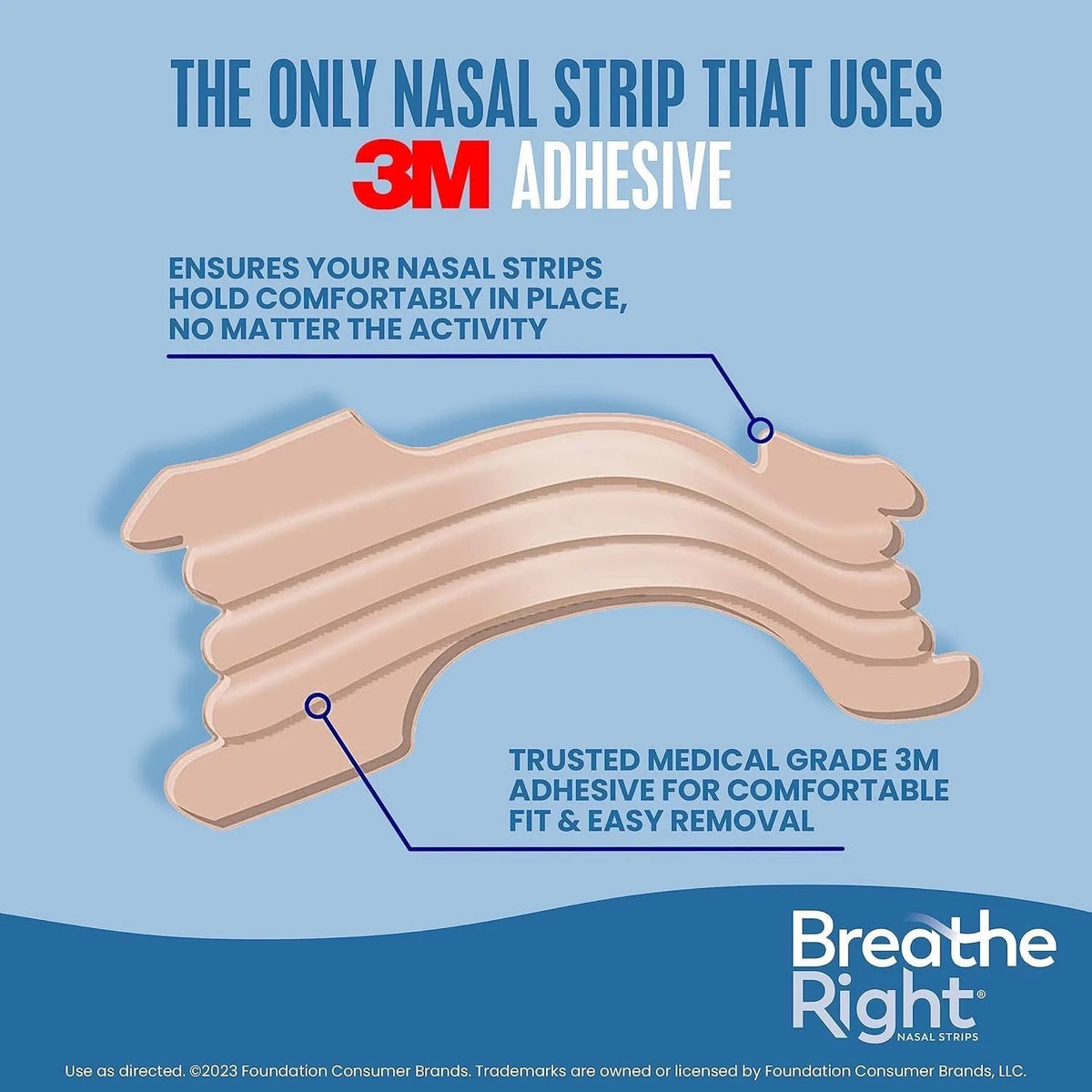 Extra Strength Tan Nasal Strips – Drug-Free Breathing Support Nasal Breathing Strips Qme