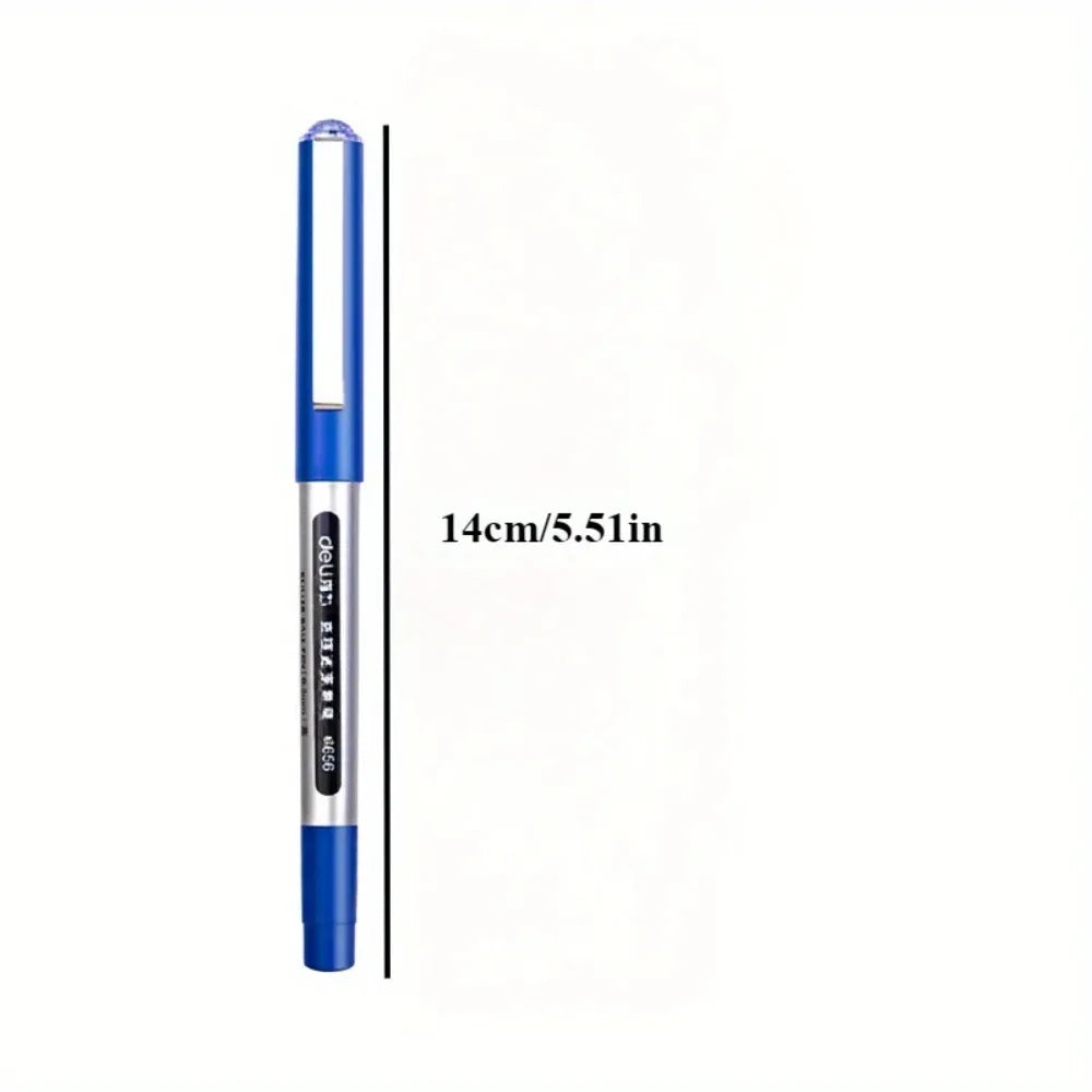 Quick-Dry Blue Ink Liquid Gel Pens | 0.5mm No Bleed Writing Liquid Gel Pens Qme
