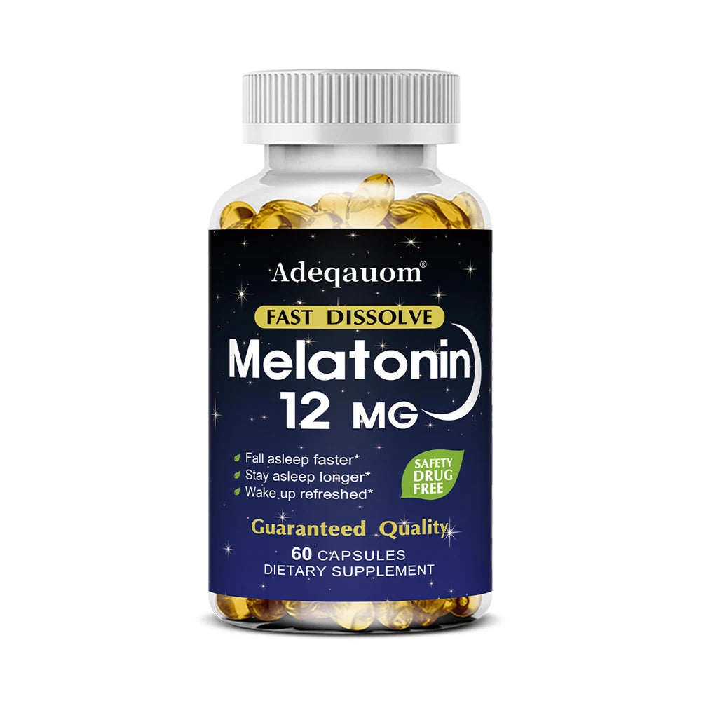 ZENVITALIZE Melatonin Capsules – Sleep & Relaxation Support Sleep Supplement Qst 60 count-1 bottle