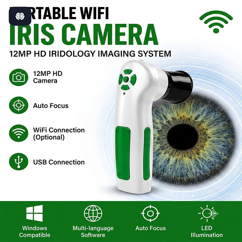Suyzeko 12MP Wireless Iris Analyzer Iridology Camera Scanner Iris Analyzer Camera Qst